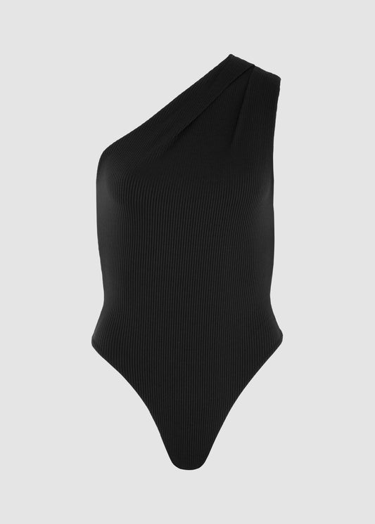 Body Maiô Seiva preto em poliamida