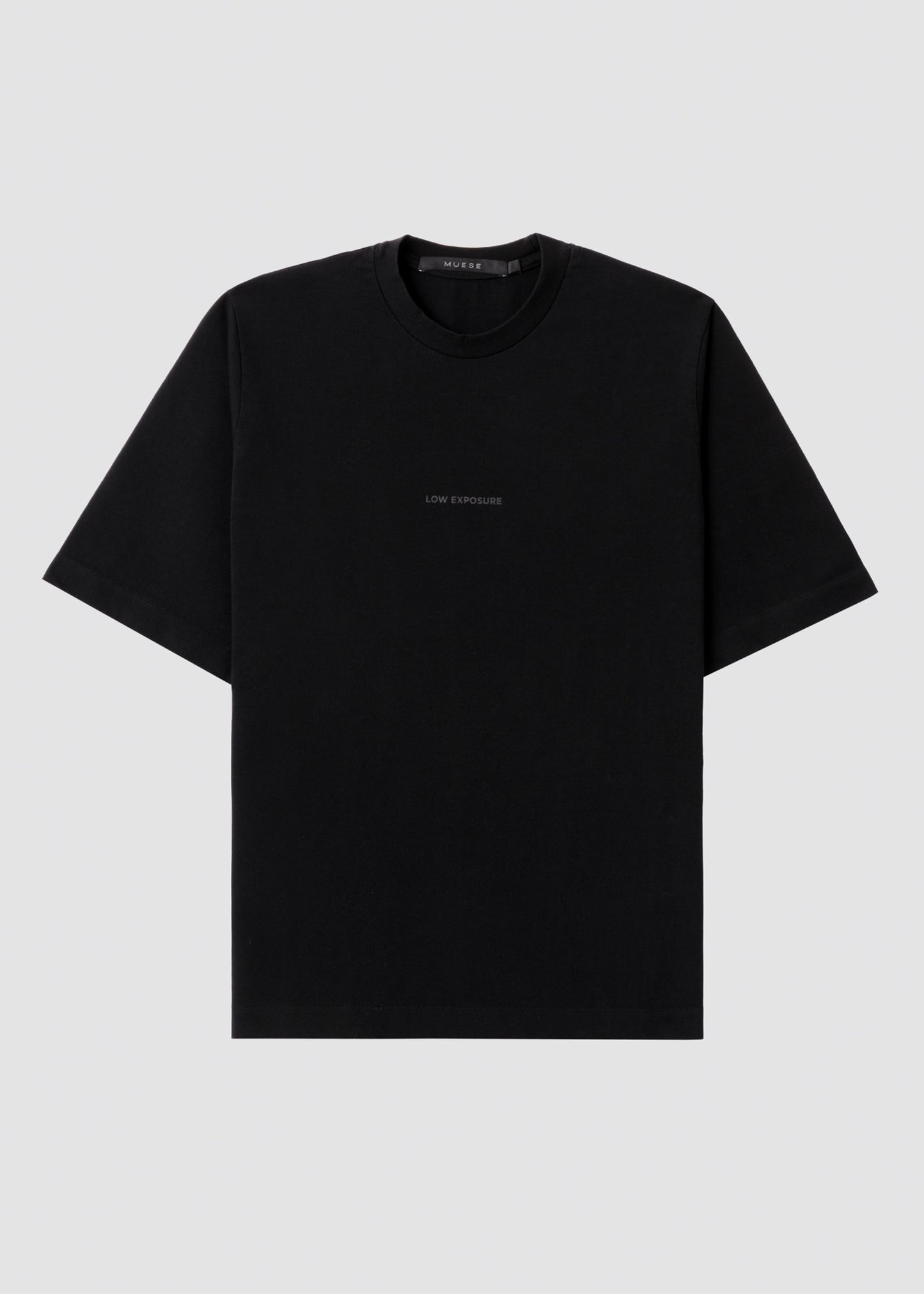 T-Shirt Low Exposure preta em algodão
