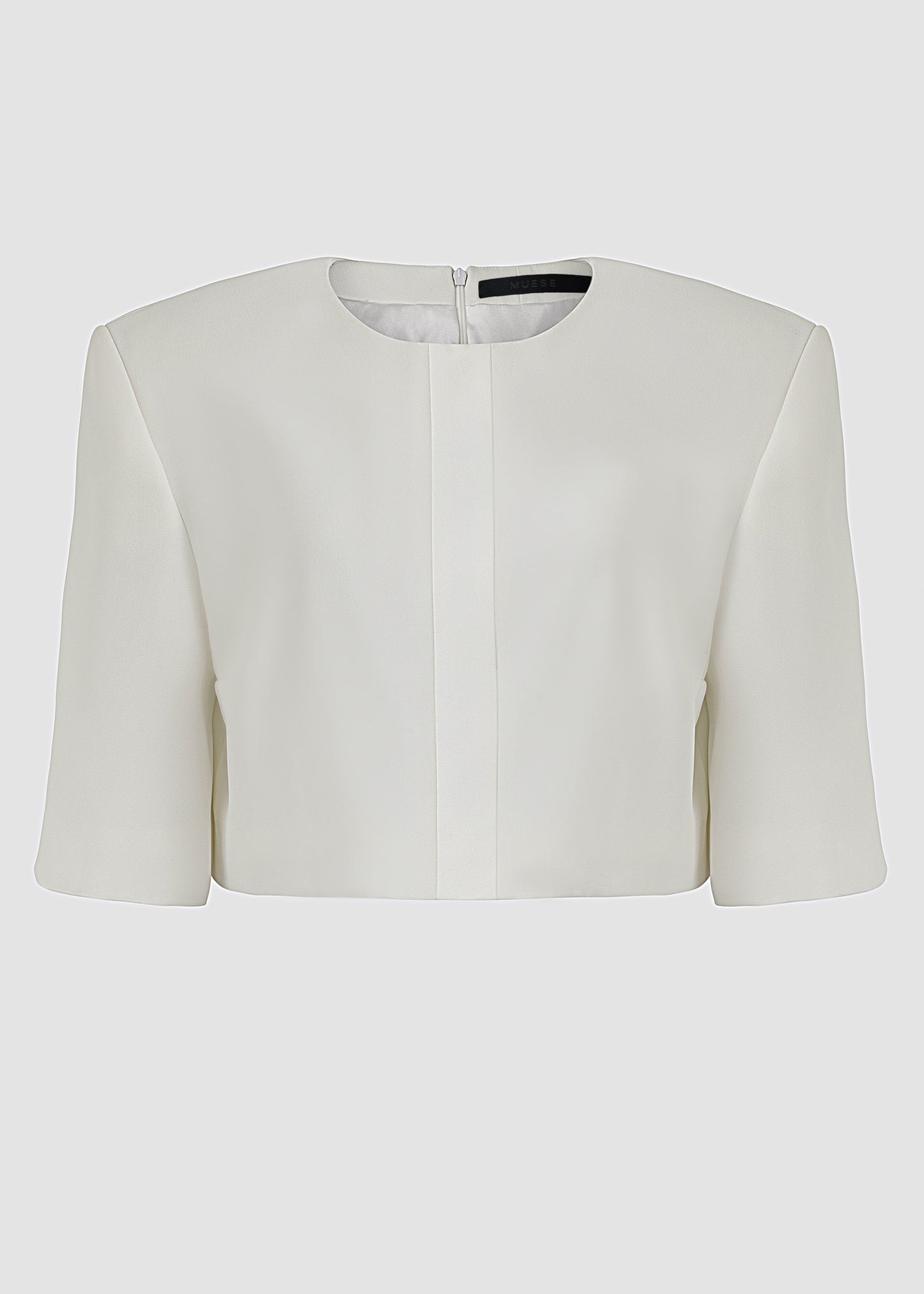 New Tux Top off-white in acetate and viscose