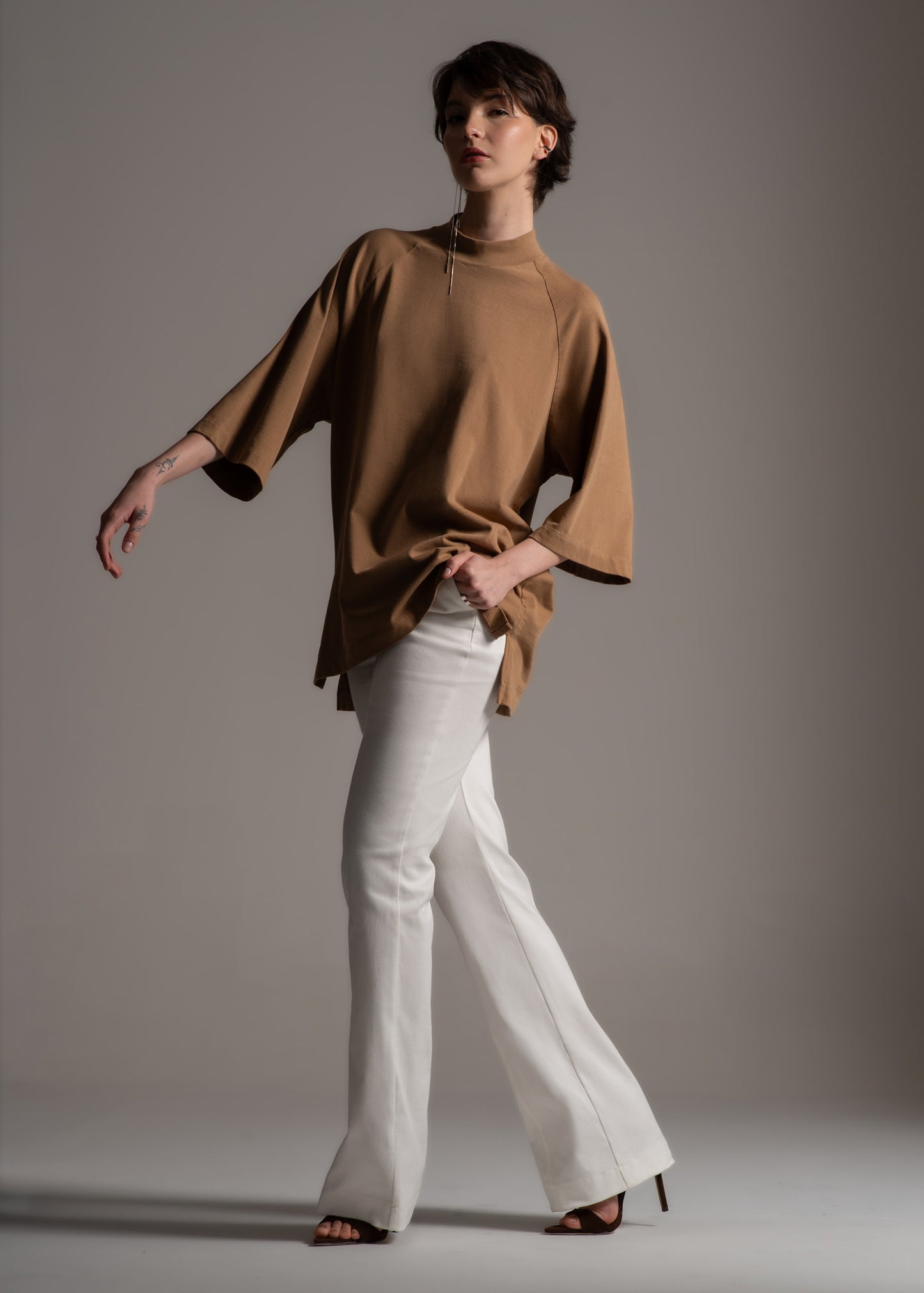Brute T-Shirt cappuccino in cotton