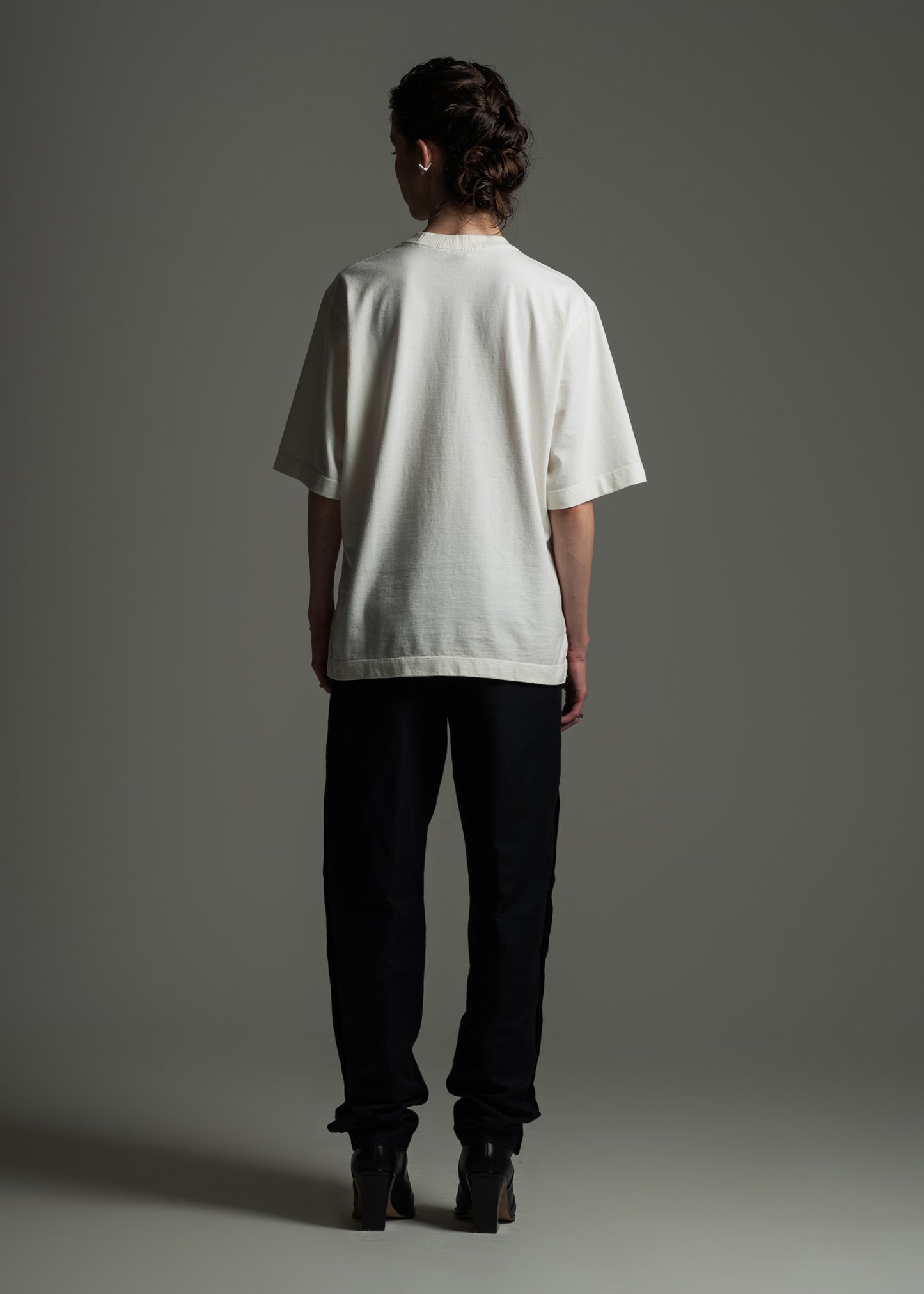 T-Shirt Forbidden off-white em algodão