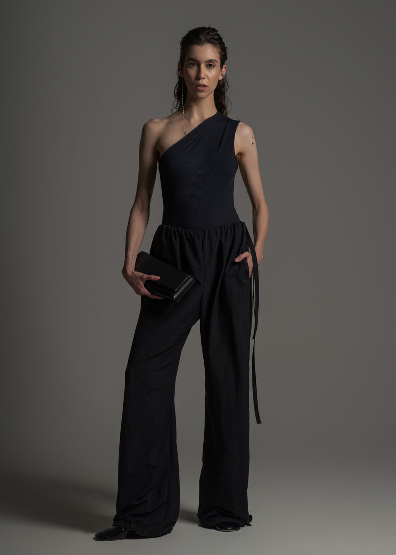 Body Maiô Seiva preto em poliamida