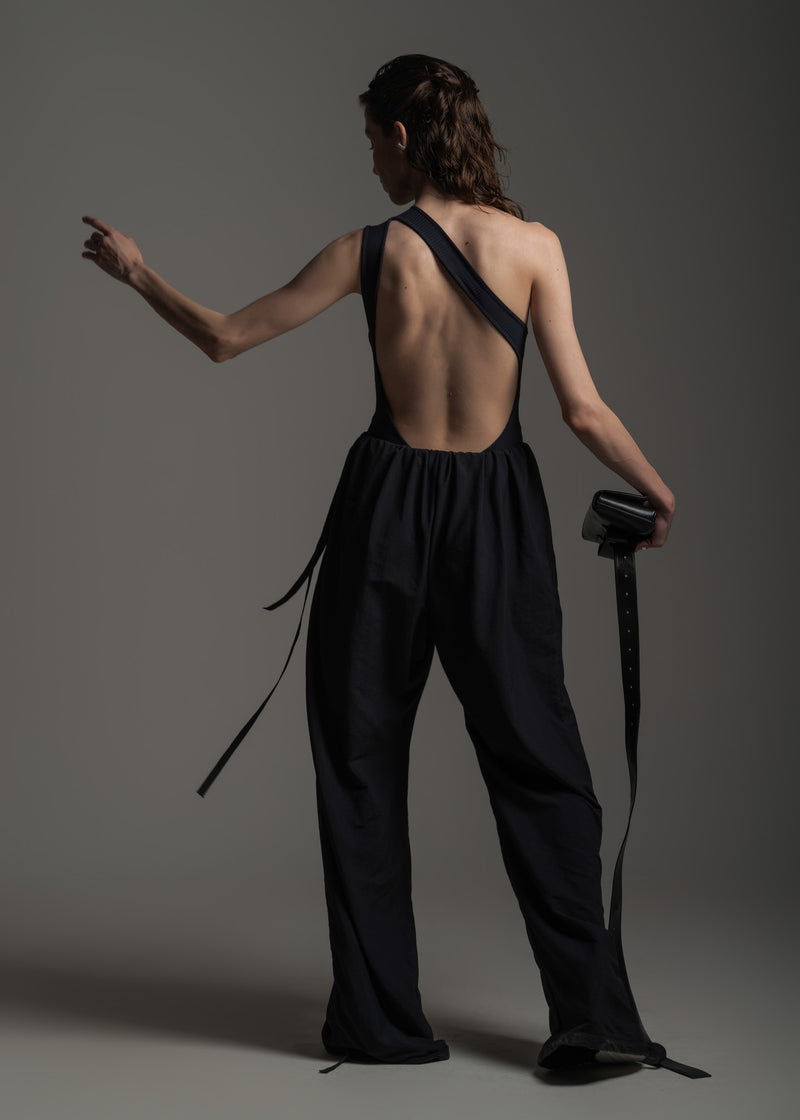 Body Maiô Seiva preto em poliamida