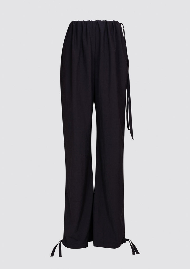 Calça Roll preta em poliamida bio-d