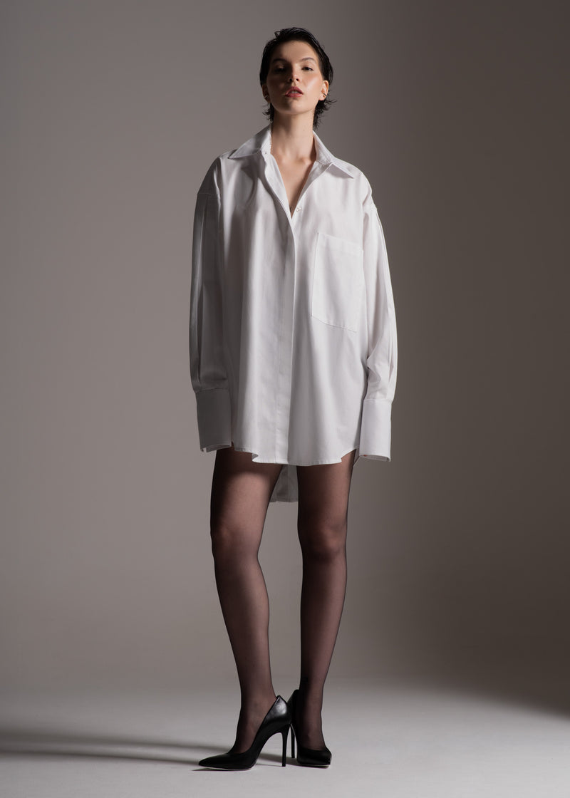 Chemise Arum branca em algodão