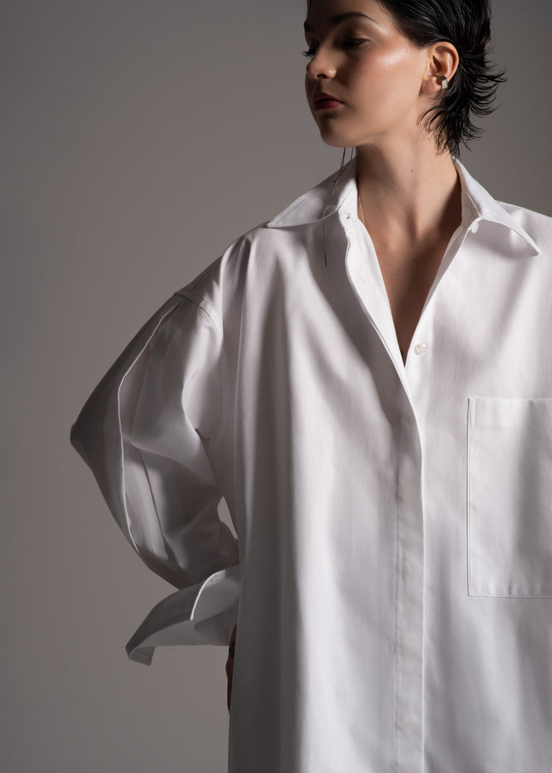 Chemise Arum branca em algodão