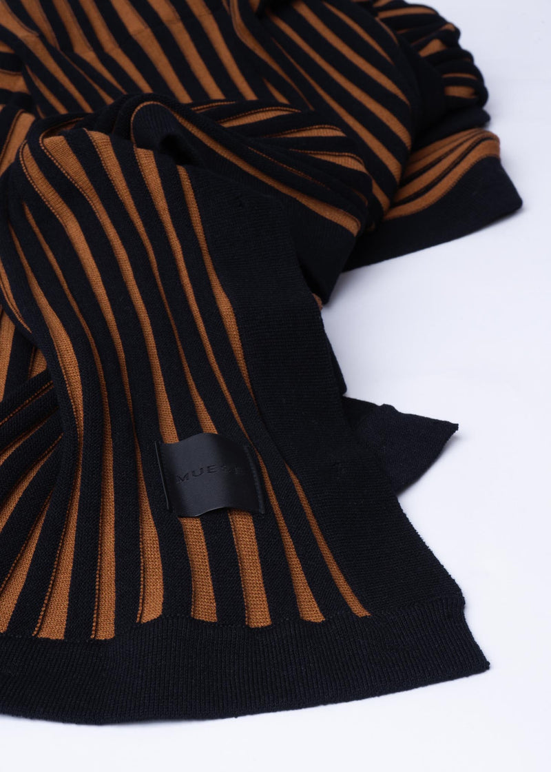 Echarpe Coral avelã de tricô em modal