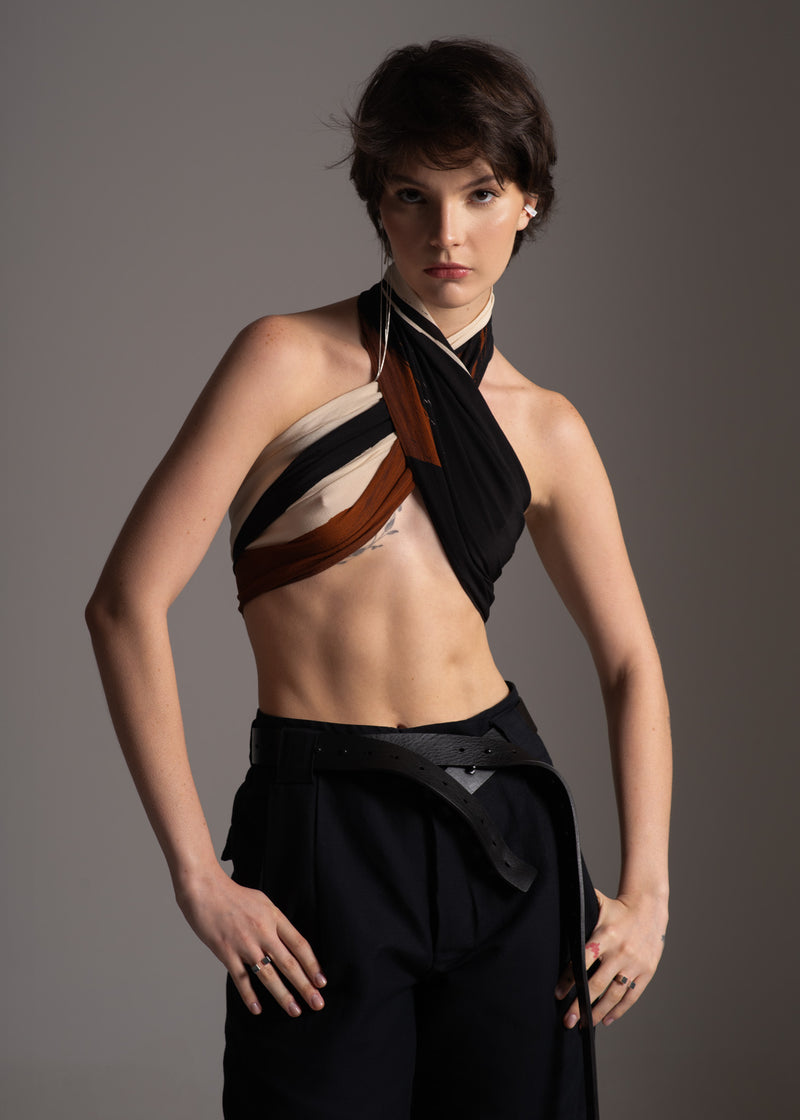 Lenço Fall arte em seda