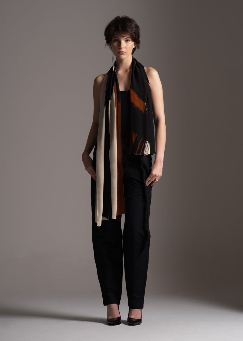 Lenço Fall arte em seda