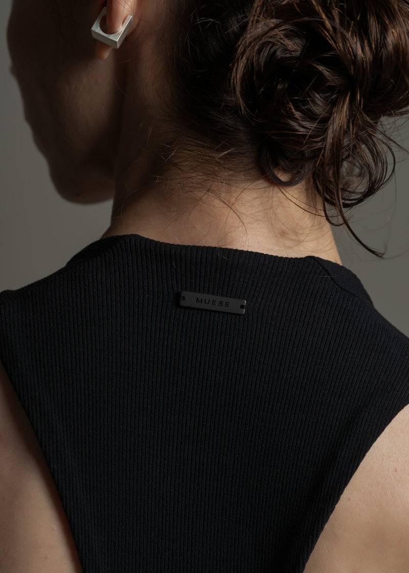 Regata Fang preta em viscose