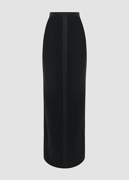 New Tux Skirt black in acetate and viscose