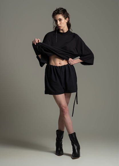 Roll Shorts black in bio-d polyamide