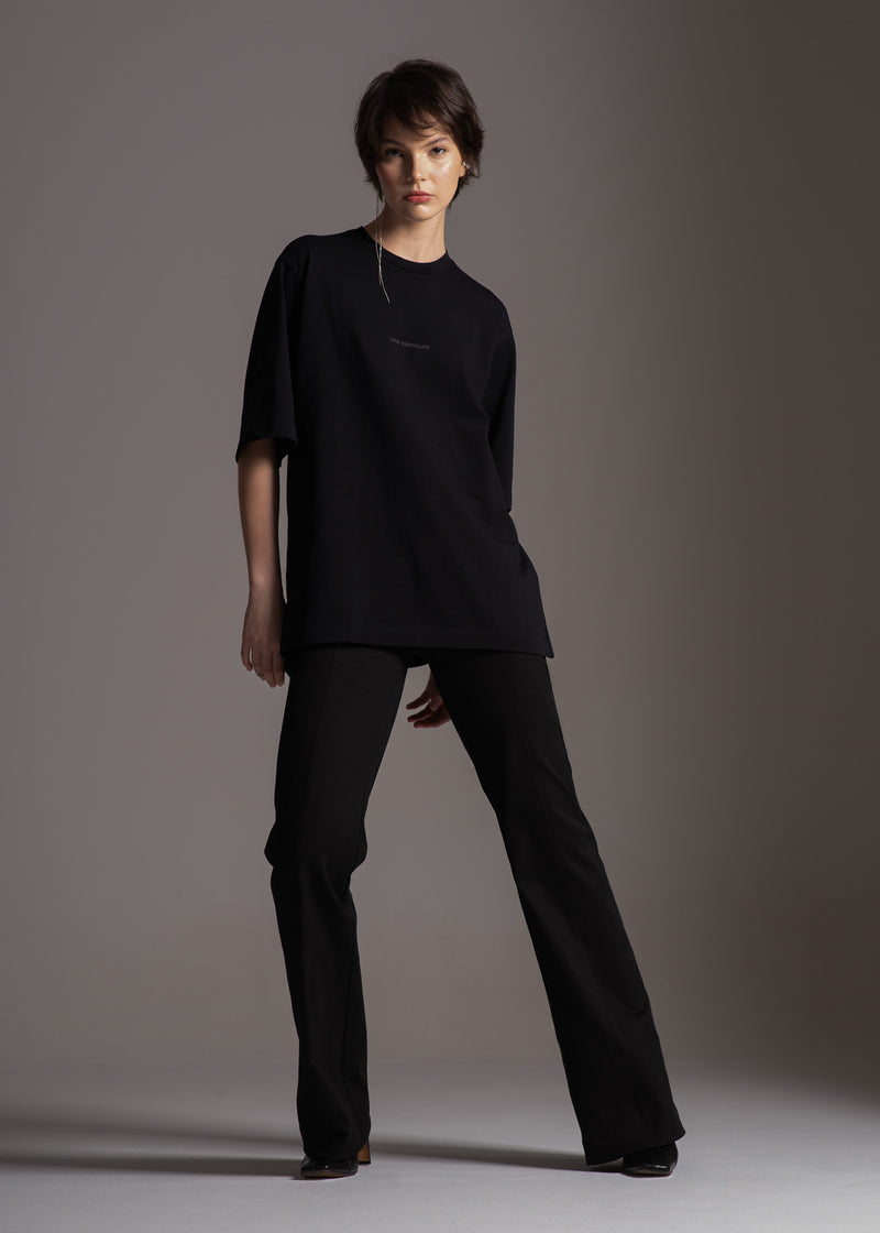 T-Shirt Low Exposure preta em algodão