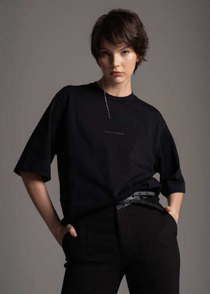 T-Shirt Low Exposure preta em algodão