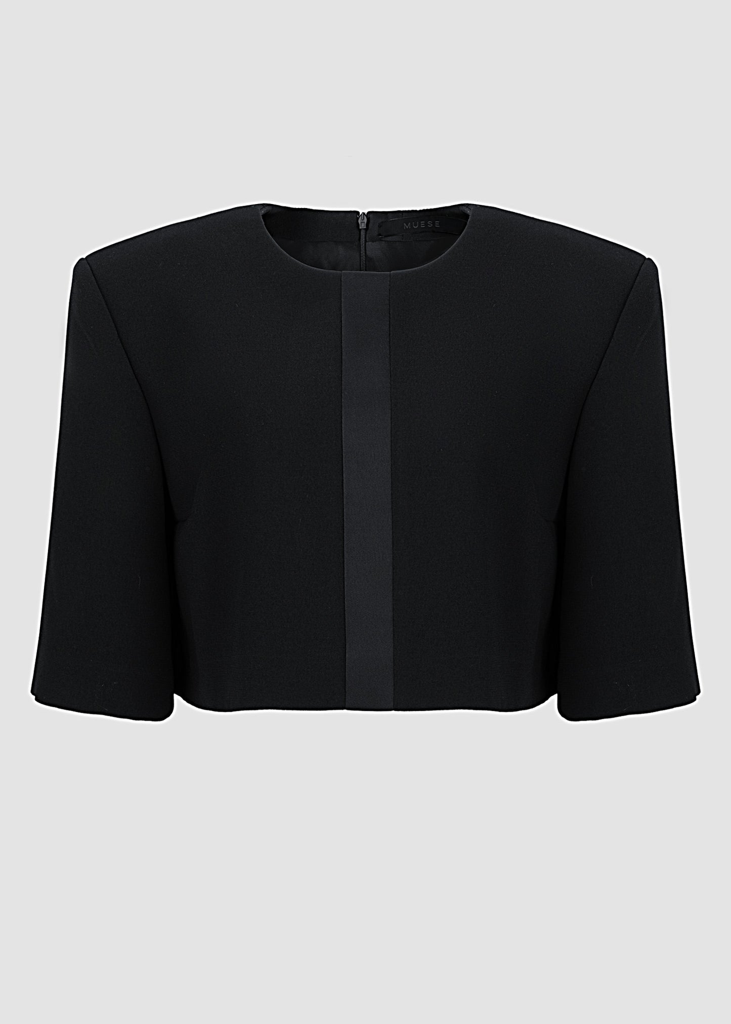 New Tux Top black in acetate and viscose