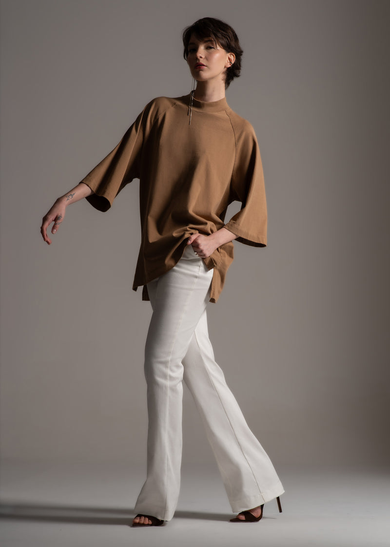 T-Shirt Brute cappuccino em algodão