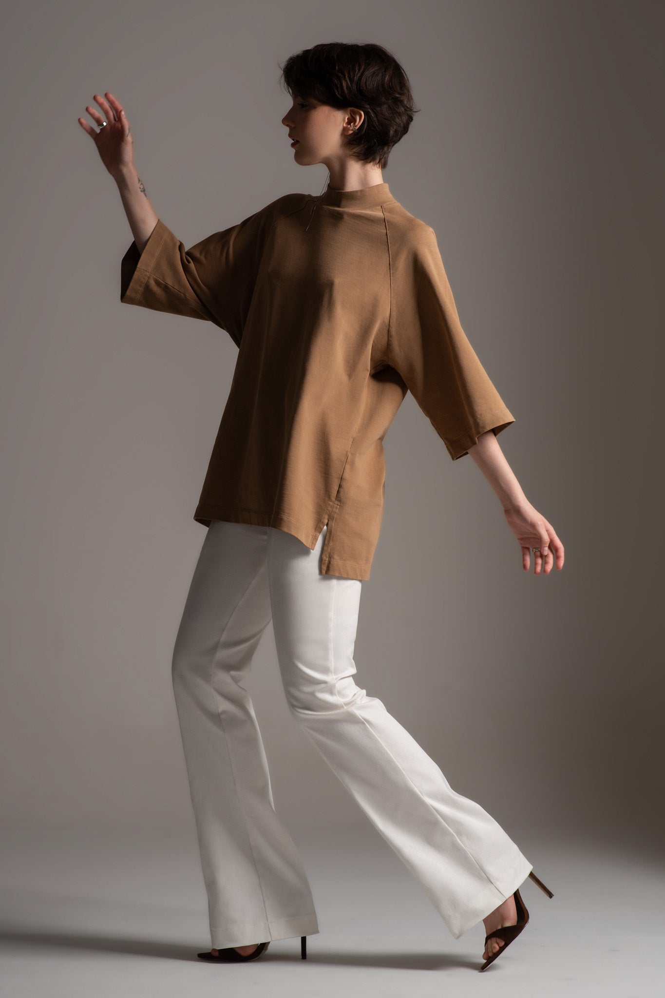 Brute T-Shirt cappuccino in cotton