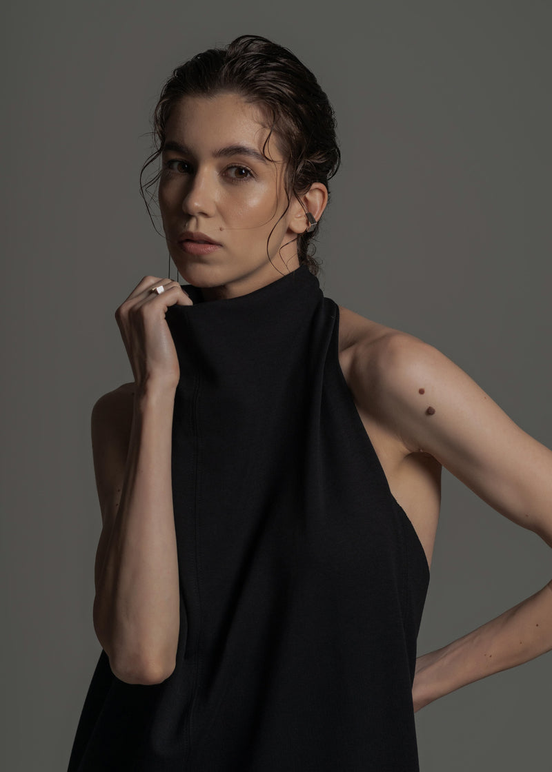 Vestido Eve preto em viscose