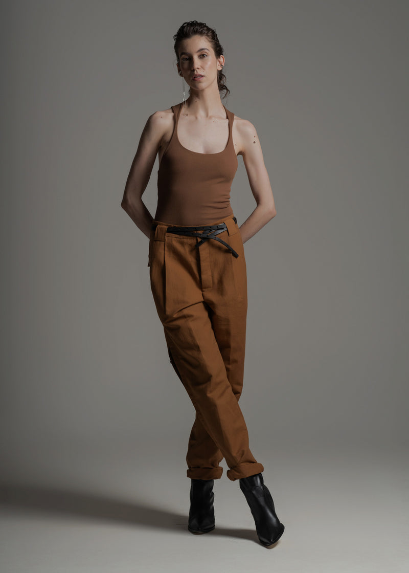 Cinto Double Slim preto em couro